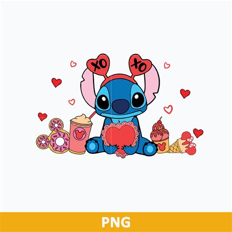 XoXo Stitch Valentine Png, Disney Stitch Png, Disney Valenti | Inspire Uplift