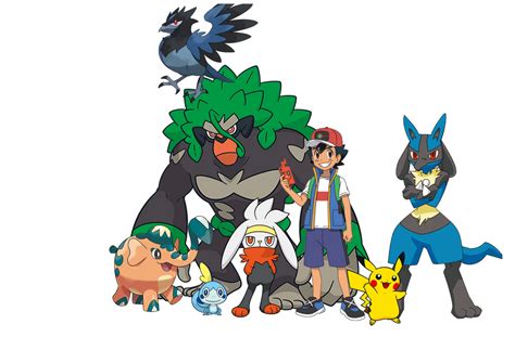 Ash's Pokemon Galar Team by AymaneDrawings on DeviantArt