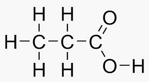 Tryto draw the structual formula for propanoic acid