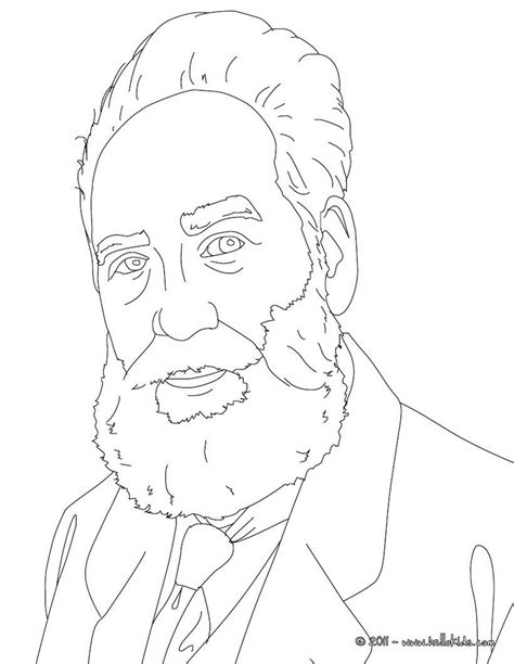 IMPORTANT PEOPLE IN THE UNITED KINGDOM HISTORY colouring pages - SIR ALEXANDER GRAHAM BELL ...