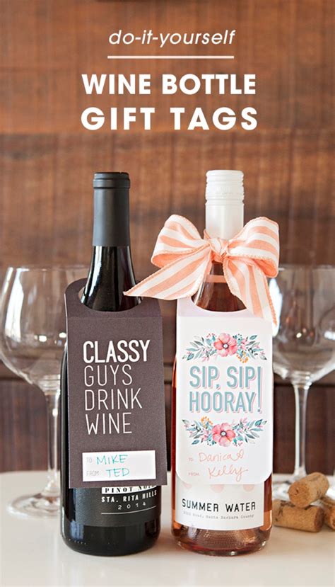 Check Out These FREE, Printable Wine Bottle Gift Tags!