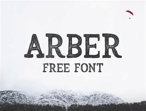 Arber vintage font is elegant grundge grainy font for logos, posters