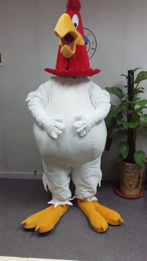 Hola White Foghorn Leghorn Mascot Costume/chicken Mascot Costume For ...