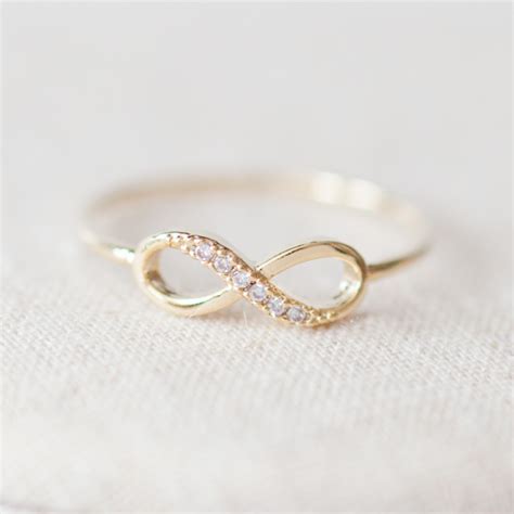 US Size 8-INFINITY Ring In Gold on Luulla