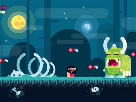 Flat Design Game Design Tutorial, 2D Platformer Game | Flat design illustration, Character ...