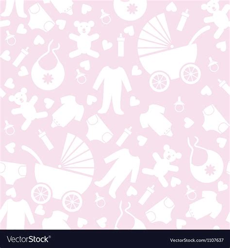 Seamless Pink Baby Background for Baby Shower. Download a Free Preview or High Quality Adobe ...