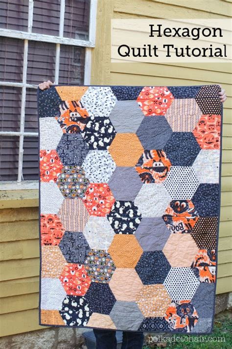 Large Hexagon Quilt Tutorial - The Polka Dot Chair Blog