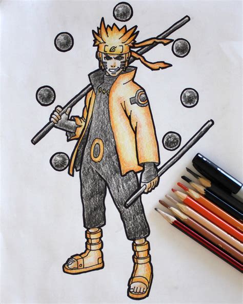 My Six Paths Sage Mode Naruto Drawing! Video in comment! : r/Boruto