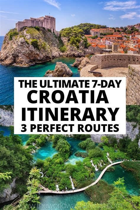 The Ultimate 7-Day Croatia Itinerary: 3 Perfect Routes | Croatia ...