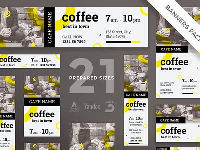 Coffee Shop Banner Design by Webdesignerio on Dribbble