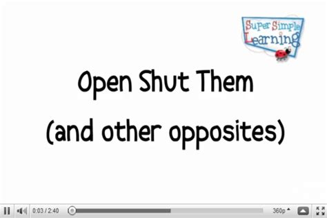 Song: Open shut them | Recurso educativo 38383 - Tiching