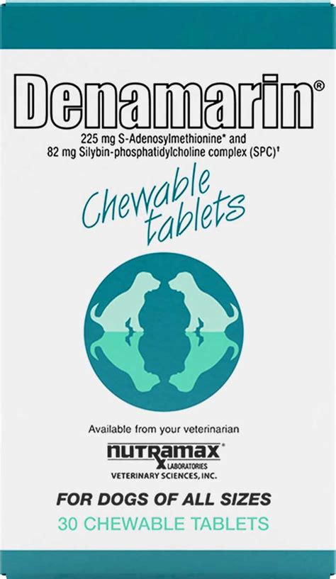 Denamarin Chewable Tablets for Dogs Nutramax Laboratories - Liver Support | Pet Supplements | Pet