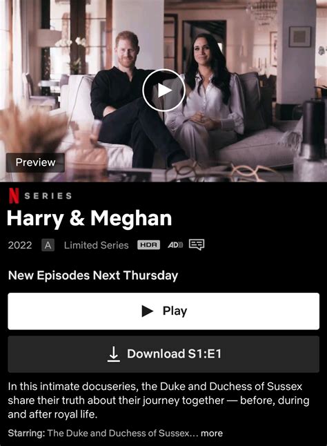 Harry & Meghan | Netflix | Dec 8 | OnlyTech Forums - Technology ...