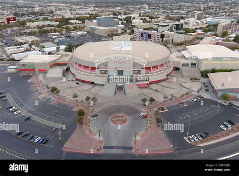 An aerial view of the Thomas & Mack Center of the University of Nevada ...