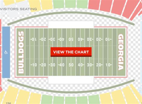 Georgia Bulldogs Seat Number Sanford Stadium Seating Chart Png ...