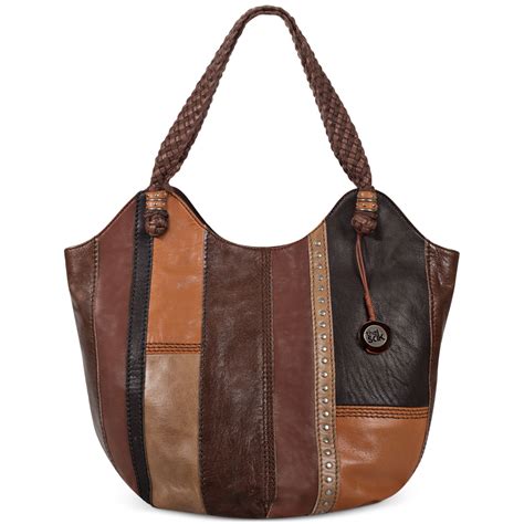 The Sak Indio Leather Large Tote in Brown Stripe (Brown) - Lyst