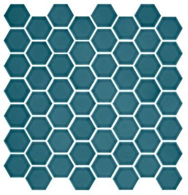 Imperial Turquoise Gloss Hex Ceramic Mosaic Wall and Floor Tile - 2 in.