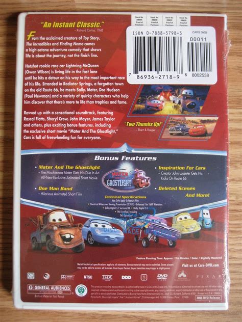 noboxtospeakof ( no box to speak of ): Cars (DVD, 2006, Widescreen) NEW ...