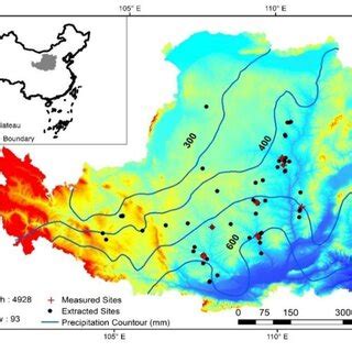 Distribution map of sampling sites on the Loess Plateau. The black dots ...