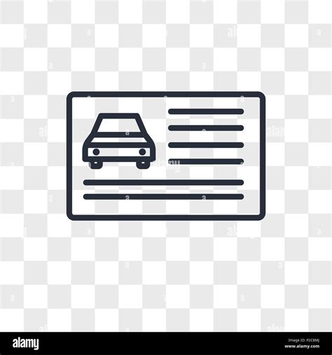 drivers license vector icon isolated on transparent background, drivers license logo concept ...