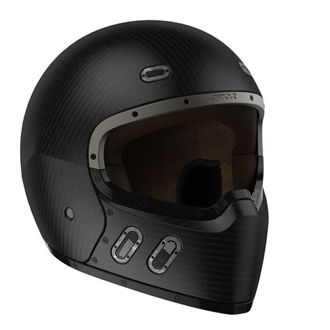 QWART Phoenix Slick Matt Carbon - ECE | Motorcycle helmets, Motorcycle helmet brands, Vintage helmet