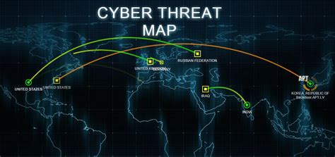 Cyber-Attacks Represented in Threat Map