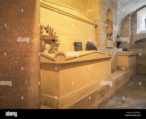 Louis Braille and Jean Perrin tomb in the crypt of the Pantheon in ...