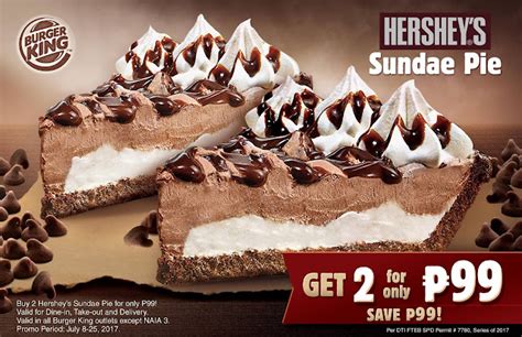 Manila Shopper: Burger King Hershey's Sundae Pie Promo: July 2017