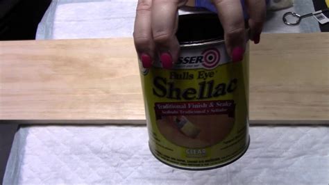 Using Shellac to cover a stain on your paint project - YouTube