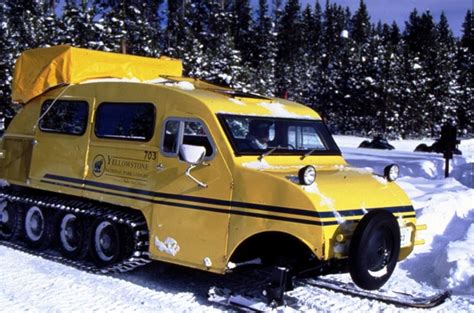 winter Bombardier Snowcoach - credit Michael Francis | Small trucks, Snowmobile, Snow vehicles