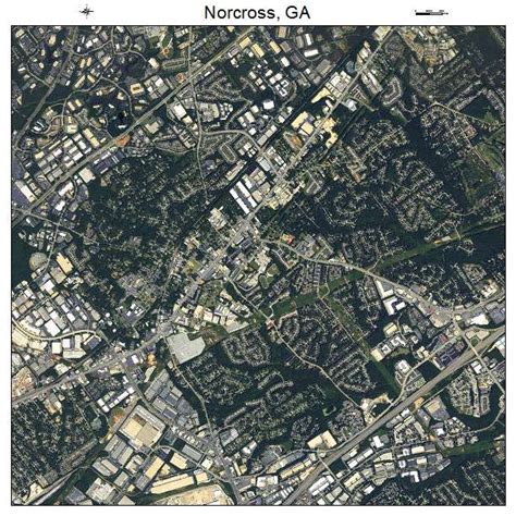 Aerial Photography Map of Norcross, GA Georgia