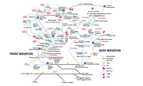 Mt. Huangshan Travel Maps 2024, Yellow Mountain Hiking Map