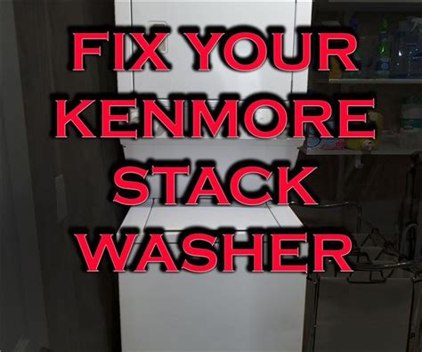 Kenmore Stackable Washer Dryer Parts Diagram