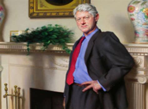 Bill Clinton portrait features Monica Lewinsky reference, artist admits ...