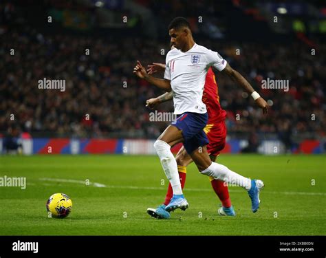 Marcus Rashford of England during UEFA Euro 2020 Qualifier between ...