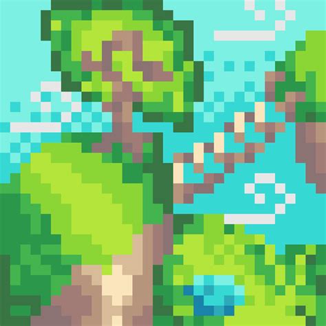 [OC] (32x32) Landscape : r/PixelArt