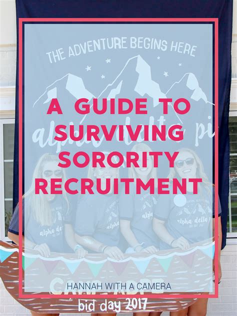 A Guide to Surviving Sorority Recruitment | Sorority Recruitment 101 ...