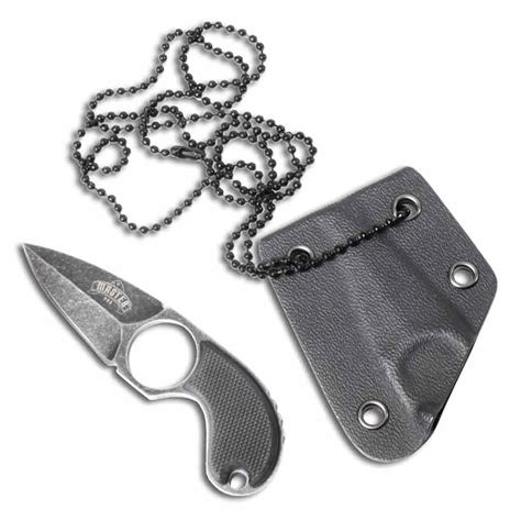 Stealth Spearpoint Neck Knife - Finger Ring Spear Point Neck Knives ...