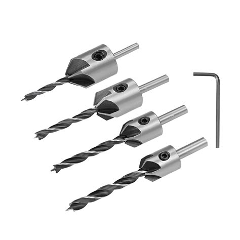 Countersink Drill Bit Set Quick Change Drill Bit with Hex Key ...