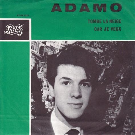 Adamo - Tombe La Neige / Car Je Veux (Vinyl, 7", Single, 45 RPM) | Discogs