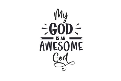 My God is an Awesome God SVG Cut file by Creative Fabrica Crafts · Creative Fabrica