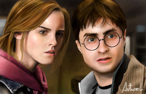 Hermione and Harry Painting by arthurforzus on DeviantArt
