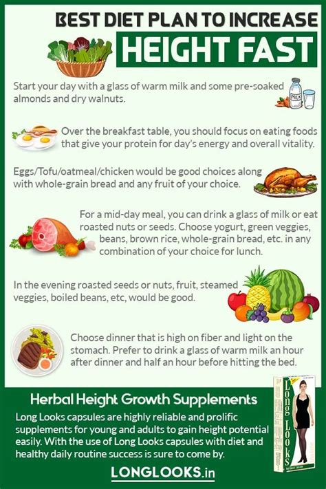 Best Diet Plan to Increase Height and Grow Taller Fast | How to grow taller, Best diets, Tips to ...