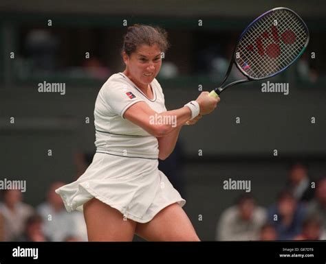 Tennis. Wimbledon'97. Monica Seles, USA Stock Photo - Alamy