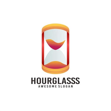 Free Vector | Hourglass colorful gradient logo