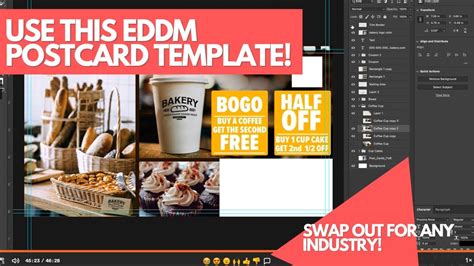 Get this EDDM postcard design template - YouTube