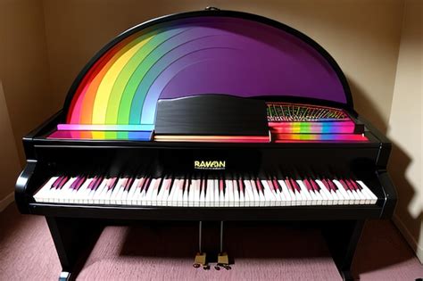 Premium AI Image | The Rainbow Piano