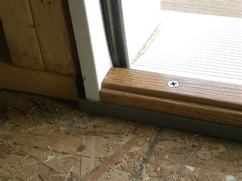 How To Replace An Adjustable Exterior Door Threshold Plate - The Swampthang