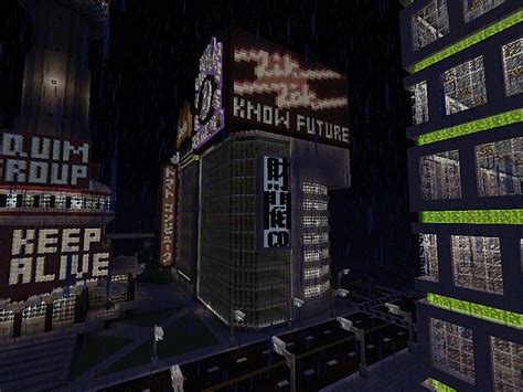 Cyberpunk City Minecraft Project