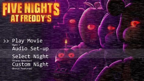 This is what the FNaF movie DVD/Blu-ray menu should look like. : r/fivenightsatfreddys